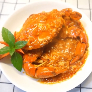 Cua+Ghẹ Sốt Singapore + Bánh Mì 