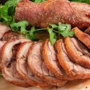 Giò Heo Ủ Muối Chiên Giòn + Kim Chi