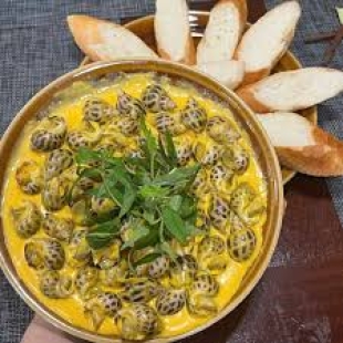 Ốc Hương Sốt Singapore +Bánh Mì