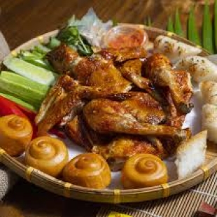 Gà Quay + Bánh Bao (Đặc Trước Khoản 1 Tiếng)