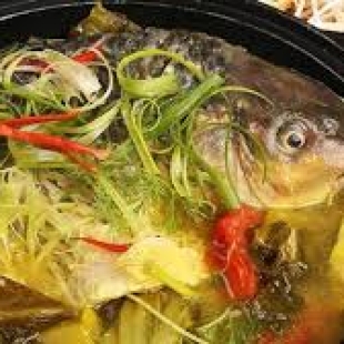 Cá Chép Nấu Riêu +Bắp Chuối 