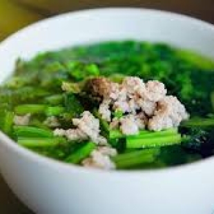 Canh Cải Ngọt Nấu Thịt Bằm