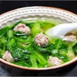 Canh Cải Xanh Thịt Bằm 